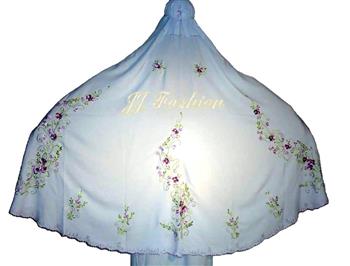 JJ Fashion Silk Telekung 40 Flowers 3